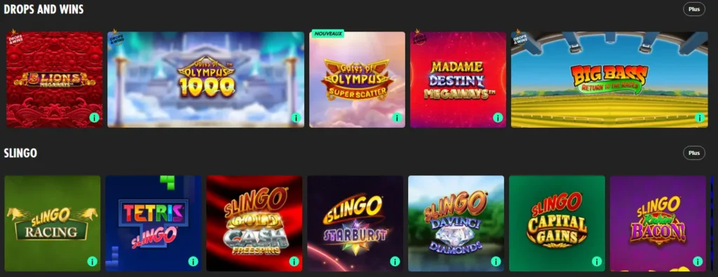 Bet365 jeux de casino populaires