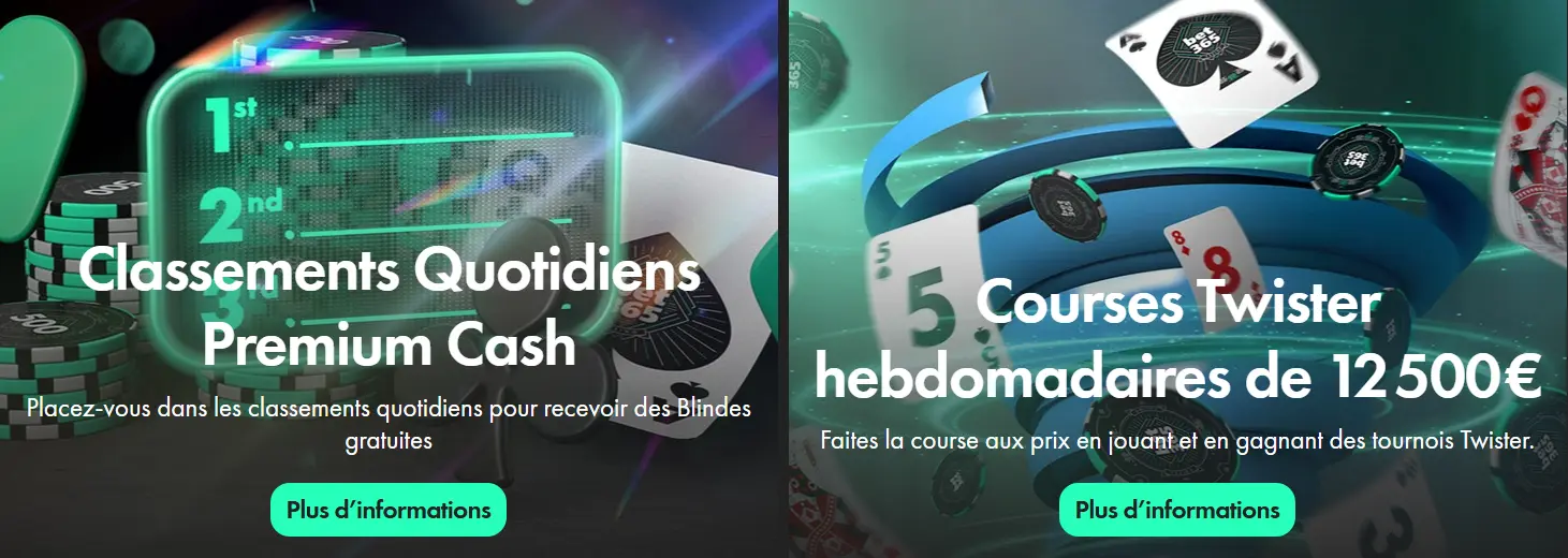 Bet365 Classements Quotidiens Premium Cash